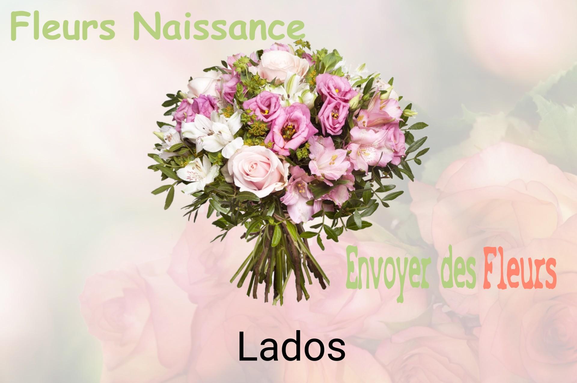 Bouquet de fleurs de naissance livré à Lados